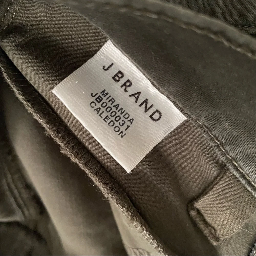 J Brand Miranda Zip Skinny in Caledon Green - Picture 6 of 12
